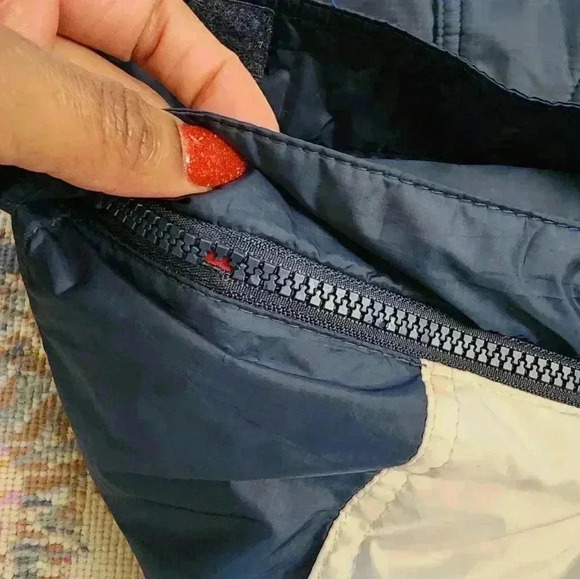 Columbia Mens Vintage Classic Navy Pullover Puffer Winter Hooded Jacket, sz SM - Picture 10 of 17